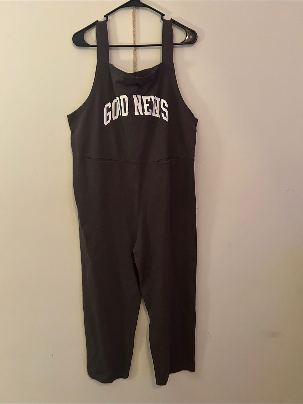 POL Black Jumpsuit with White Lettering